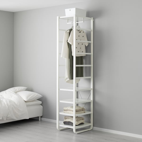 IKEA ELVARLI Wardrobe Combination White 17 1/2x21 5/8x85 "