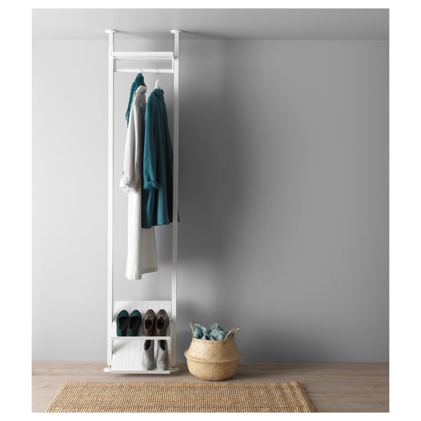 IKEA ELVARLI Wardrobe Combination White 20 3/8x14 1/8x87 1/4-137 3/4 "