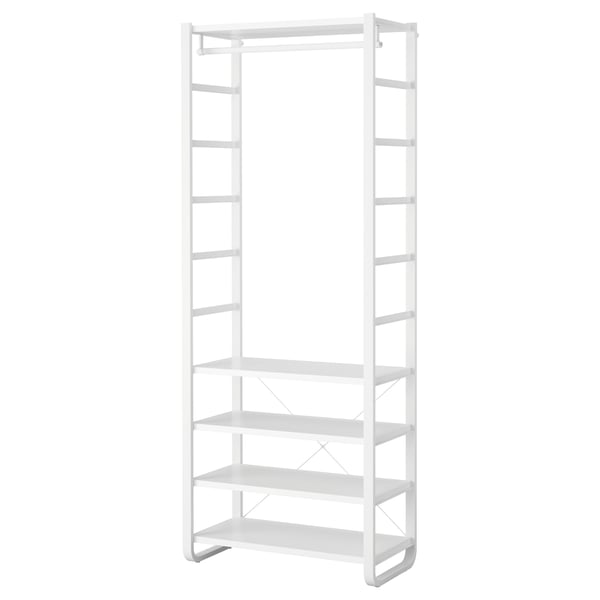 IKEA ELVARLI Wardrobe combination white 33 1/4x15 3/4x85 "