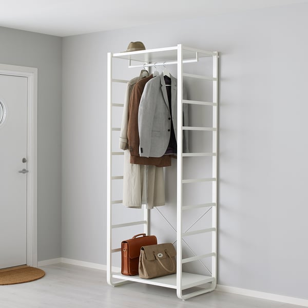 IKEA ELVARLI Wardrobe Combination White 33 1/4x21 5/8x85 "