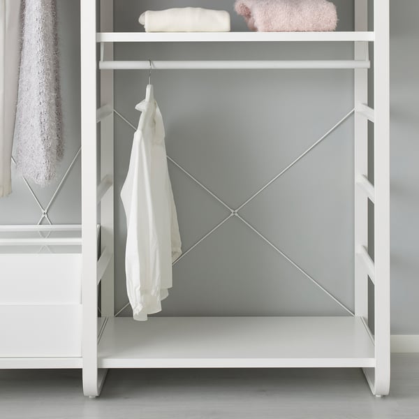 IKEA ELVARLI Wardrobe Combination White 49 1/8x21 5/8x85 "