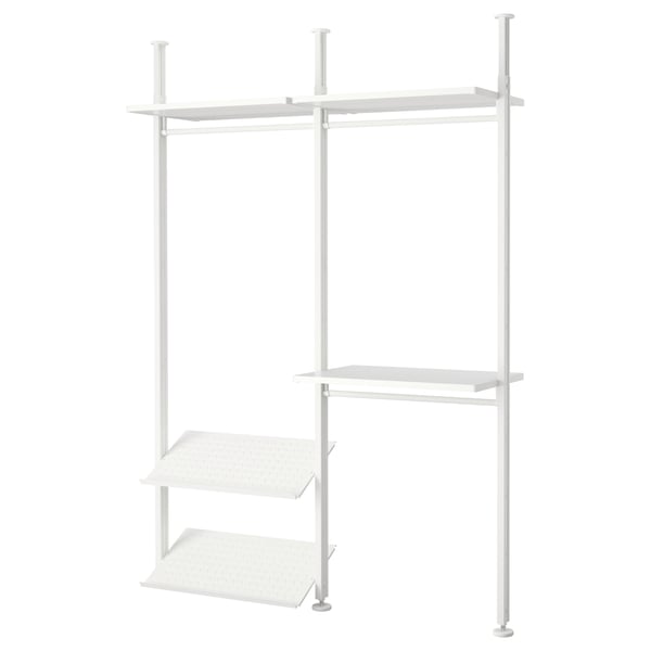 IKEA ELVARLI Wardrobe combination white 68 7/8x20x87 1/4-137 3/4 "