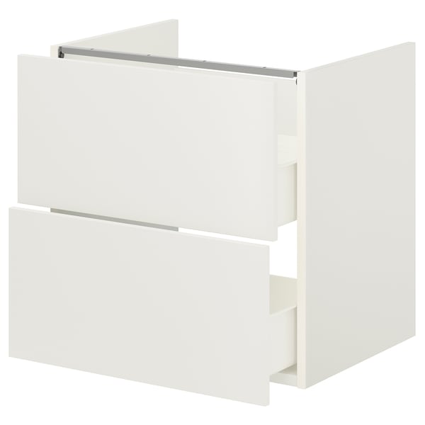 IKEA ENHET Bathroom vanity with 2 drawers white 24x18 3/4x24 "
