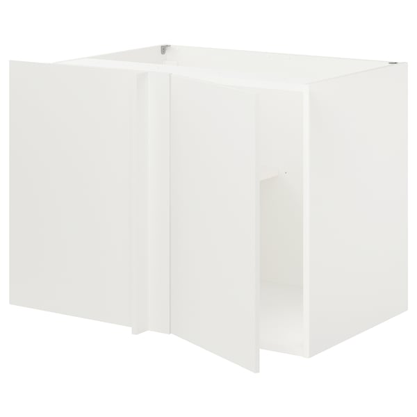 IKEA ENHET Corner base cabinet with shelf/door white