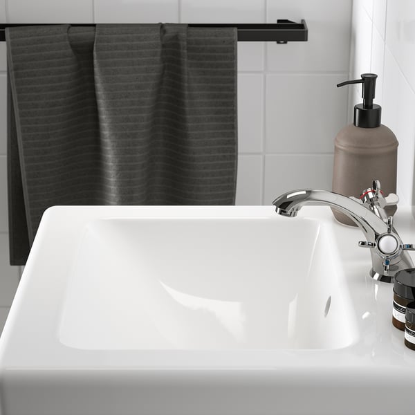 IKEA ENHET / TVÄLLEN Bathroom Vanity With Sink & Faucet Gray/gray Frame 19 5/8x19 1/8x26 "