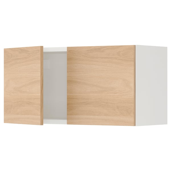 IKEA ENHET Wall cabinet with doors white/oak effect 30x12 3/4x15 "