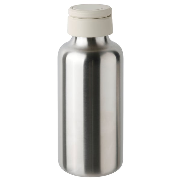 IKEA ENKELSPÅRIG Water bottle stainless steel/beige 17 oz