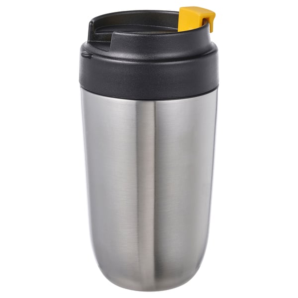IKEA ENVÄLDIG Insulated steel flask stainless steel/black 12 oz