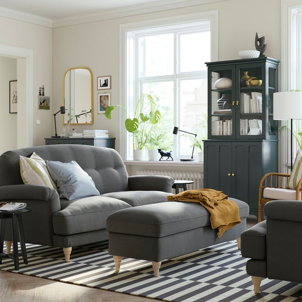 IKEA ESSEBODA Bench With Storage Tallmyra/medium Gray Birch