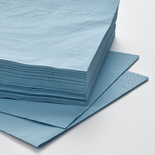 IKEA FANTASTISK Paper Napkin Gray-blue 15 ¾x15 ¾ "