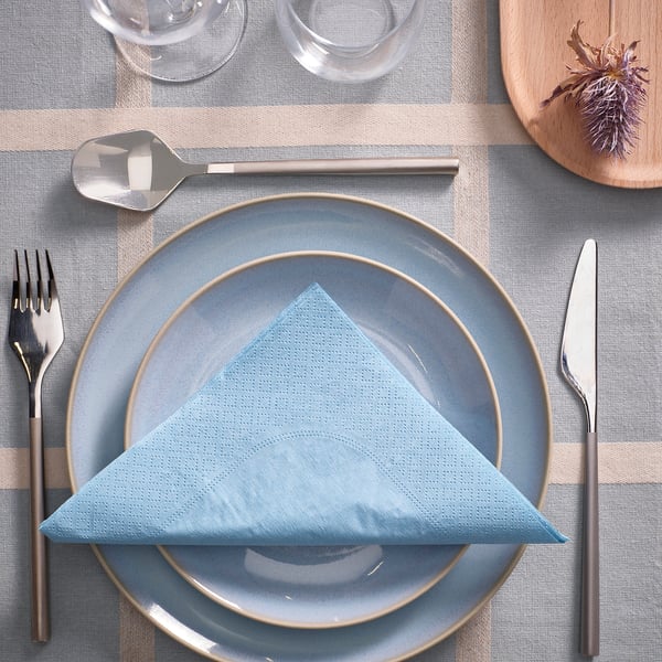 IKEA FANTASTISK Paper Napkin Gray-blue 15 ¾x15 ¾ "
