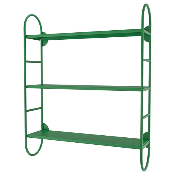 IKEA FÄRGSÄTTARE Wall shelf green 23 5/8x6 3/8x29 1/8 "