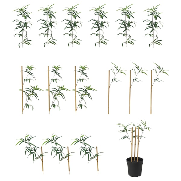 IKEA FEJKA Artificial Potted Plant Indoor/outdoor Bamboo 9 "