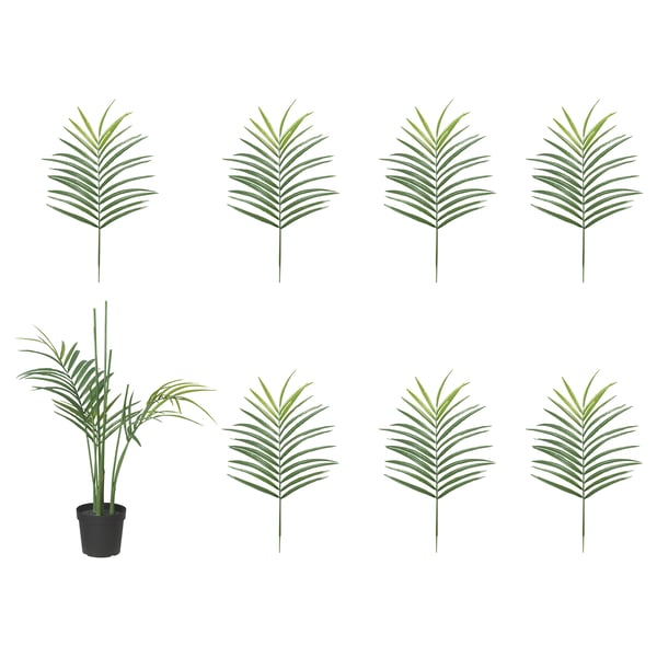IKEA FEJKA Artificial Potted Plant Indoor/outdoor Kentia Palm 9 "