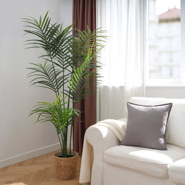 IKEA FEJKA Artificial Potted Plant Indoor/outdoor Kentia Palm 9 "