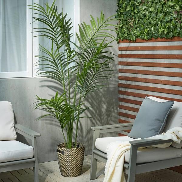 IKEA FEJKA Artificial Potted Plant Indoor/outdoor Kentia Palm 9 "