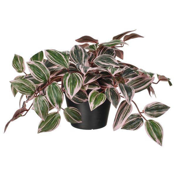 IKEA FEJKA Artificial potted plant indoor/outdoor Spiderwort/lilac 4 ¾ "