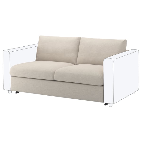IKEA FINNALA Cover For Loveseat Sleeper Section Gunnared Beige