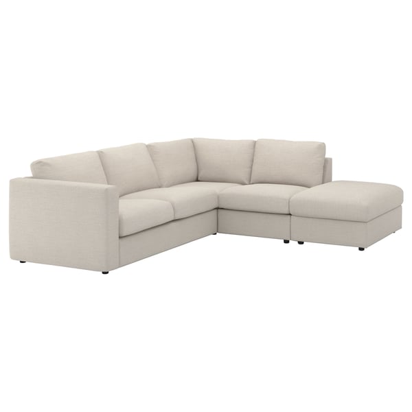 IKEA FINNALA Cover For Sectional 4-seat With Open End/Gunnared Beige