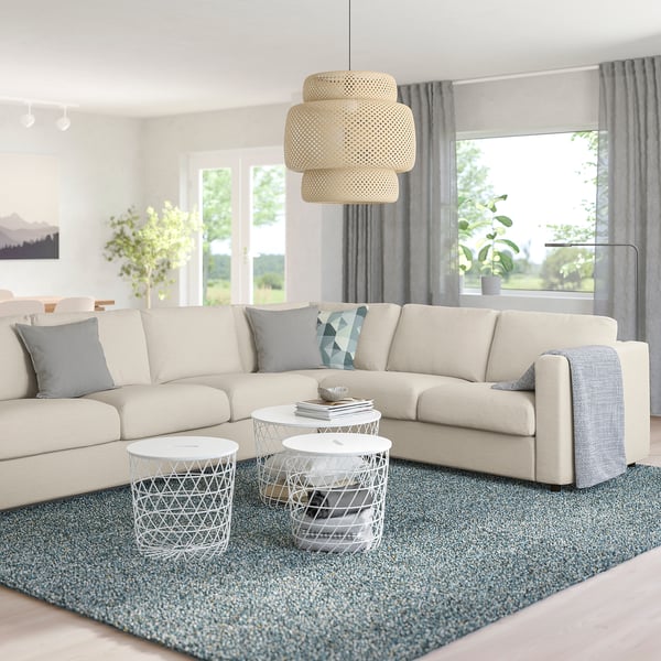 IKEA FINNALA Sectional 5-seat Corner Gunnared Beige