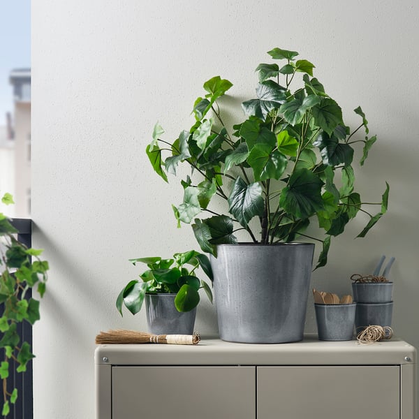 IKEA FJÄRILSBUSKE Plant Pot Indoor/outdoor/gray 9 ½ "