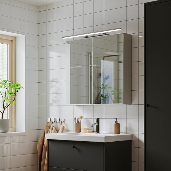 IKEA FLASKPOST LED Cabinet/wall Light Chrome Plated 32 "