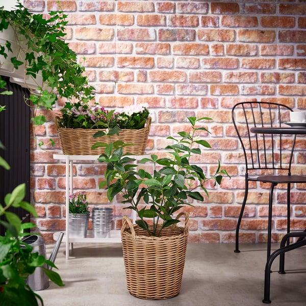 IKEA FLODBJÖRK Plant Pot Indoor/outdoor Light Gray-brown 9 ½ "