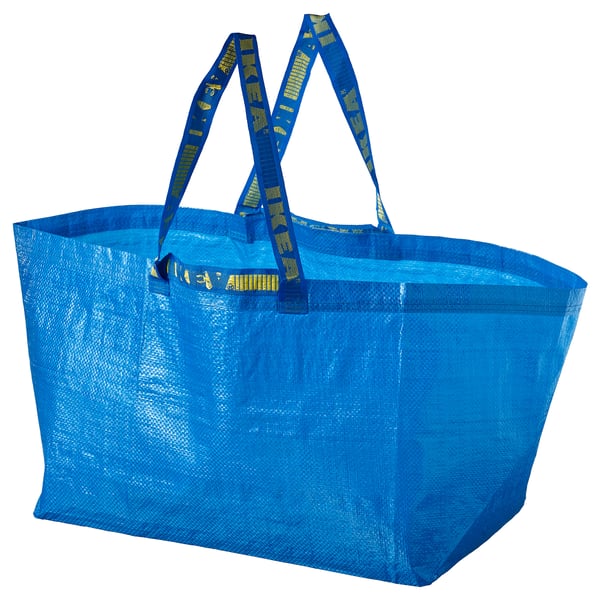 IKEA FRAKTA Shopping bag large blue 21 ¾x14 ½x13 ¾ "/19 gallon