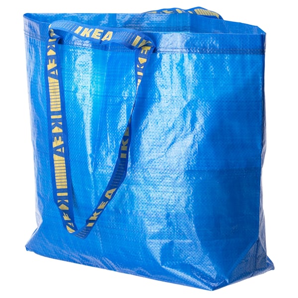 IKEA FRAKTA Shopping Bag Medium Blue 17 ¾x7x17 ¾ "/10 Gallon