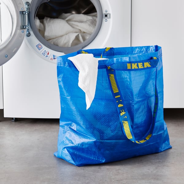IKEA FRAKTA Shopping Bag Medium Blue 17 ¾x7x17 ¾ "/10 Gallon