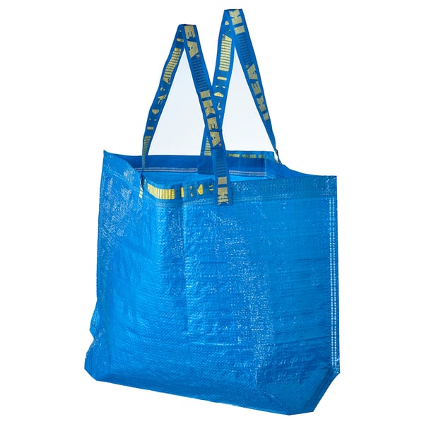 IKEA FRAKTA Shopping bag medium blue 17 ¾x7x17 ¾ "/10 gallon