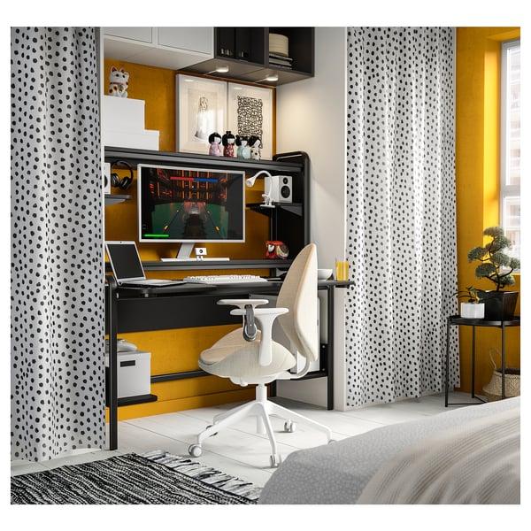 IKEA FREDDE Gaming Desk Black 55 1/8/72 7/8x29 1/8x57 1/2 "