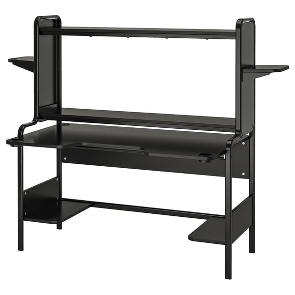 IKEA FREDDE Gaming desk black 55 1/8/72 7/8x29 1/8x57 1/2 "