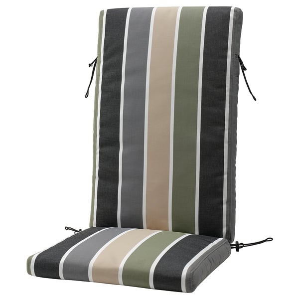 IKEA FRÖSÖN Cover for seat/back pad outdoor/multicolor stripe pattern 45 5/8x17 3/4 "