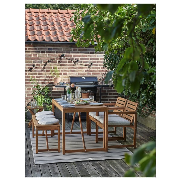 IKEA FRÖSÖN/DUVHOLMEN Chair Pad Outdoor Beige 19 5/8x19 5/8 "