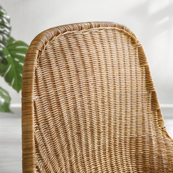 IKEA FRYKSÅS Chair With Cushion Rattan/Risane Natural