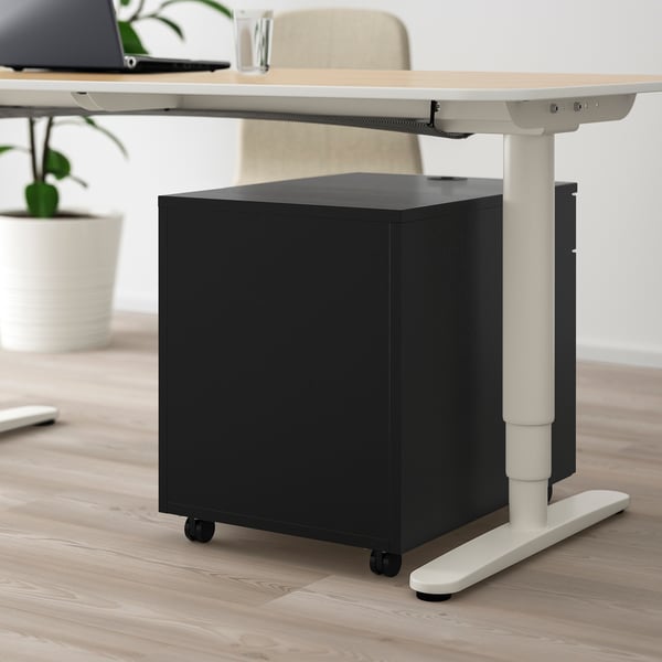 IKEA GALANT Drawer Unit/drop File Storage Black Stained Ash Veneer 17 3/4x21 5/8 "