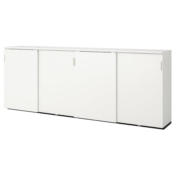 IKEA GALANT Storage combination w sliding doors white 126x47 1/4 "