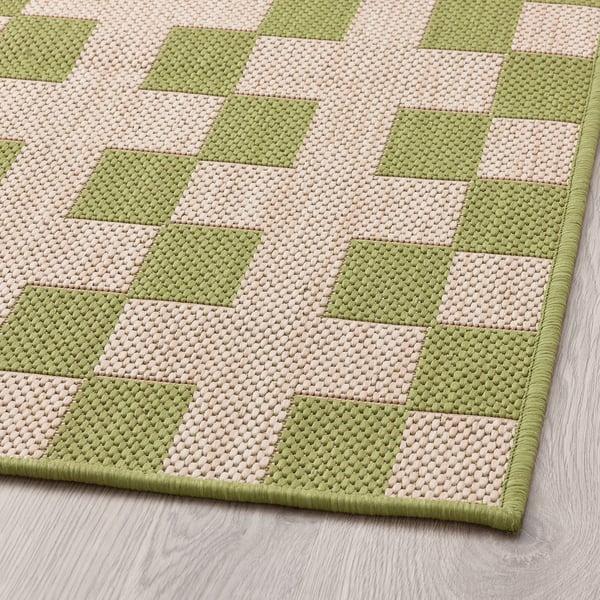 IKEA GÅNGSTIG Kitchen Mat Flatwoven Green/off-white 2 ' 4 "x5 ' 3 "