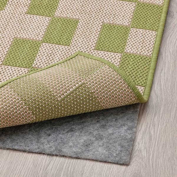 IKEA GÅNGSTIG Kitchen Mat Flatwoven Green/off-white 2 ' 4 "x5 ' 3 "