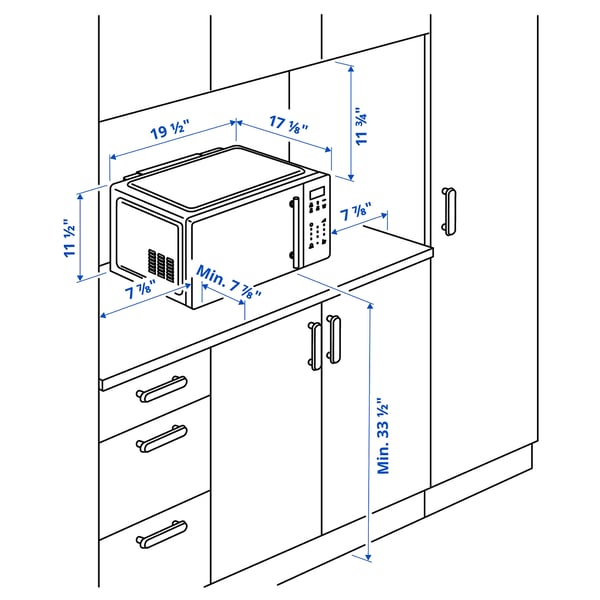 IKEA GÅTEBO Microwave Oven With Air Fryer Function IKEA 500/black