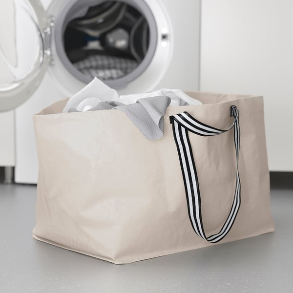 IKEA GÖRSNYGG Shopping Bag Large Light Beige 22 ½x14 ½x15 ¼ "/2401 Oz