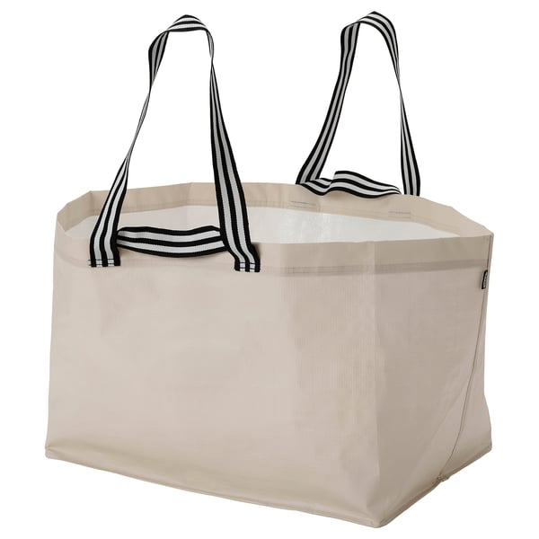 IKEA GÖRSNYGG Shopping bag large light beige 22 ½x14 ½x15 ¼ "/2401 oz