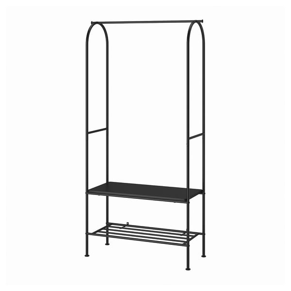 IKEA GRÅFJÄLLET Clothes rack with shoe storage anthracite 35 3/8x14 1/8x68 7/8 "