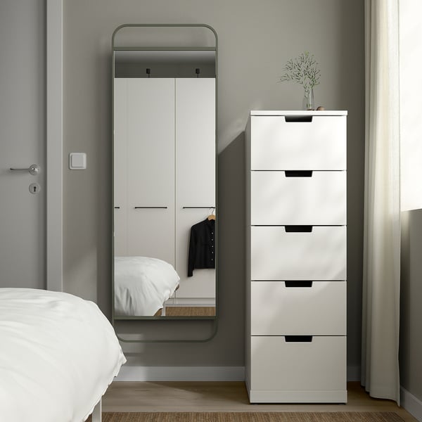 IKEA GRANVÅG Mirror With Storage Wall Hanging/green 19 5/8x59 "
