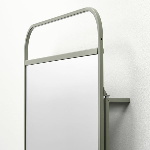 IKEA GRANVÅG Mirror With Storage Wall Hanging/green 19 5/8x59 "