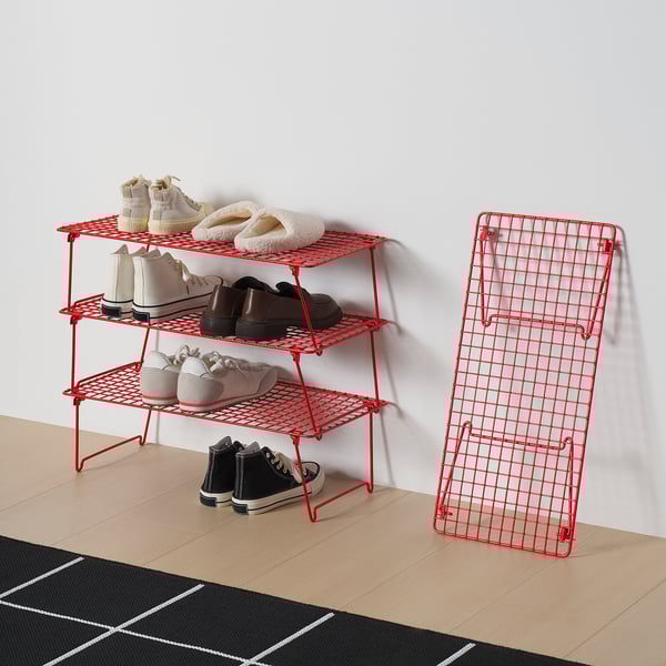 IKEA GREJIG Shoe Rack Bright Red 22 7/8x10 5/8x6 3/4 "