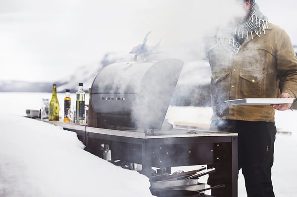 IKEA GRILLSKÄR Charcoal Grill Black/stainless Steel Outdoor 33 7/8x24 "