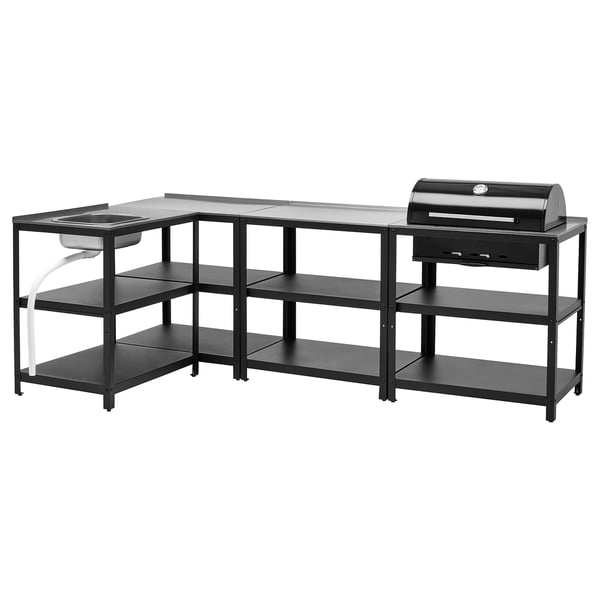 IKEA GRILLSKÄR Kitchen sink ut/chrcl bbq outdoor stainless steel 101 5/8x57 7/8 "