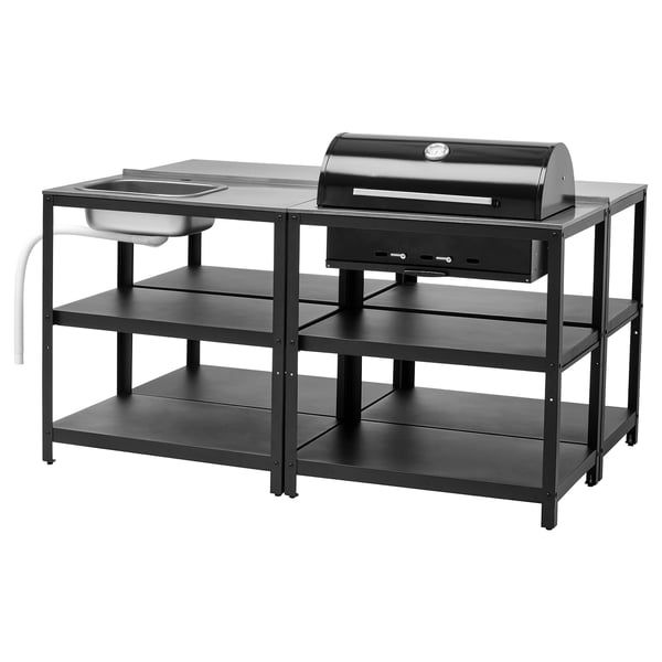 IKEA GRILLSKÄR Kitchen sink ut/chrcl bbq outdoor stainless steel 67 3/4x48 "